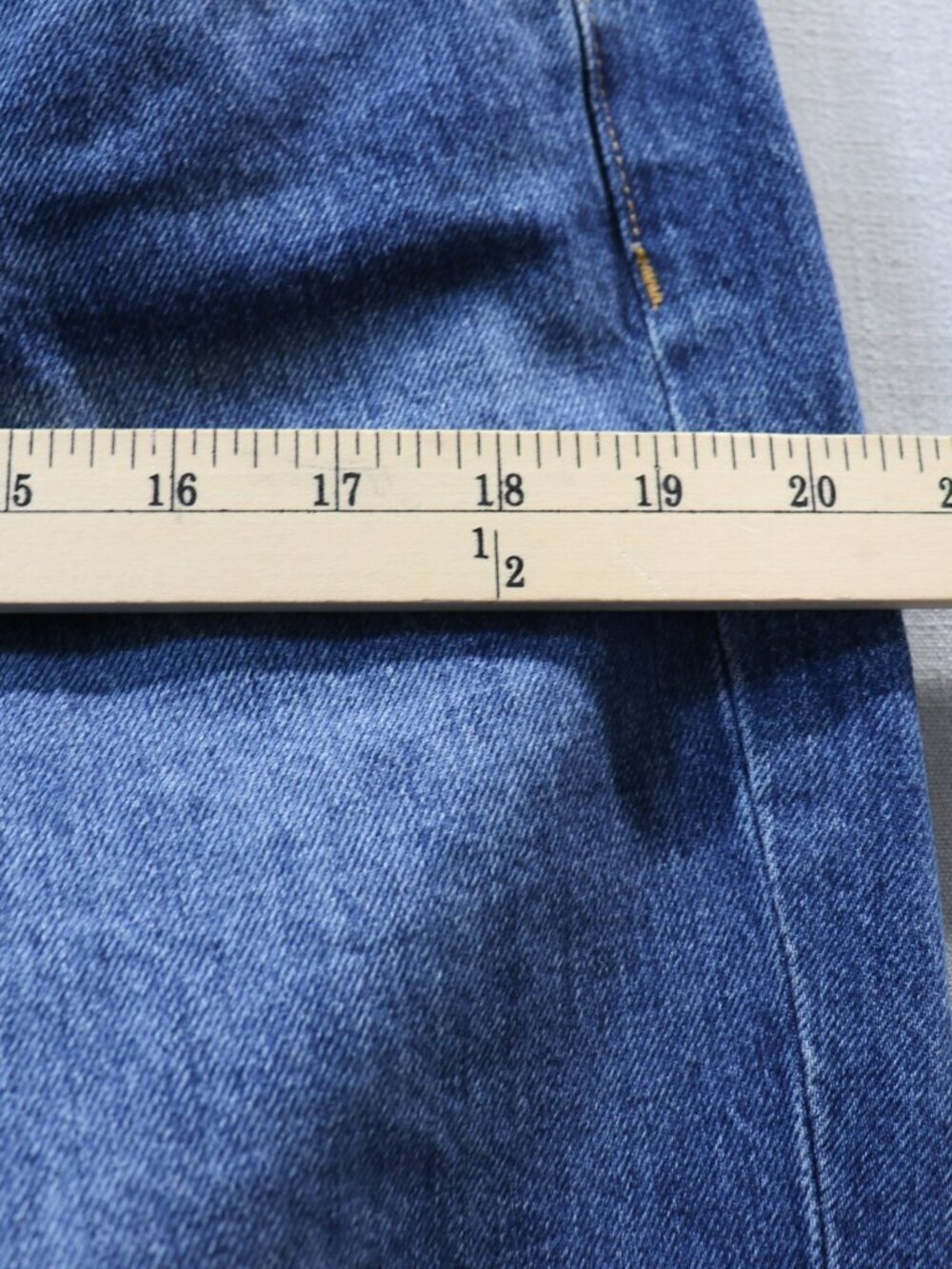 NWT Veronica Beard Keane High Rise Long Straight Leg Jeans Blue 32 Front Slit - Picture 11 of 15